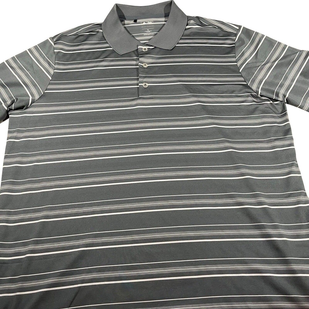 Adidas Polo Shirt Adult Extra Large Gray Lightweight Golf Golfer Rugby Coolmax